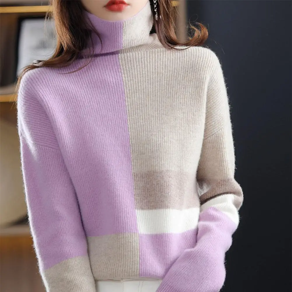 Korean All-match Trend New Solid Color Long Sleeved Sweaters Top Autumn Winter O-neck Keep Warm Pullovers Women\'s Clothing 2023