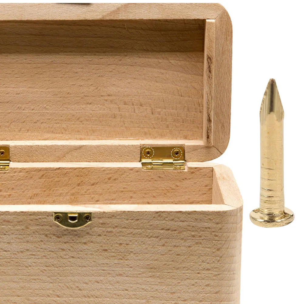 100 قطعة من الأظافر النحاسية ذات الرأس المستدير، أظافر تثبيت الأثاث شديدة التحمل لصور ذاتية الصنع، مشاريع النجارة المعلقة #6