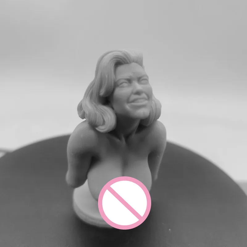 Figurine en résine 50mm de haut, personnage de beauté demi-corps, superstar de Film et de télévision, Kit de modèle à assembler, jouet 3D non peint non assemblé