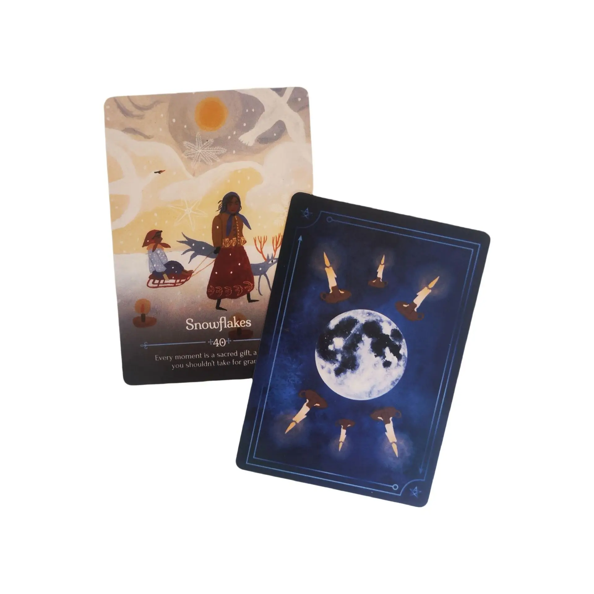 Seasons of The Witch Imbolc Oracle Cards 44pcs Spiritual Guidance Mystical Divination Tarot Cards Family Party Board Game