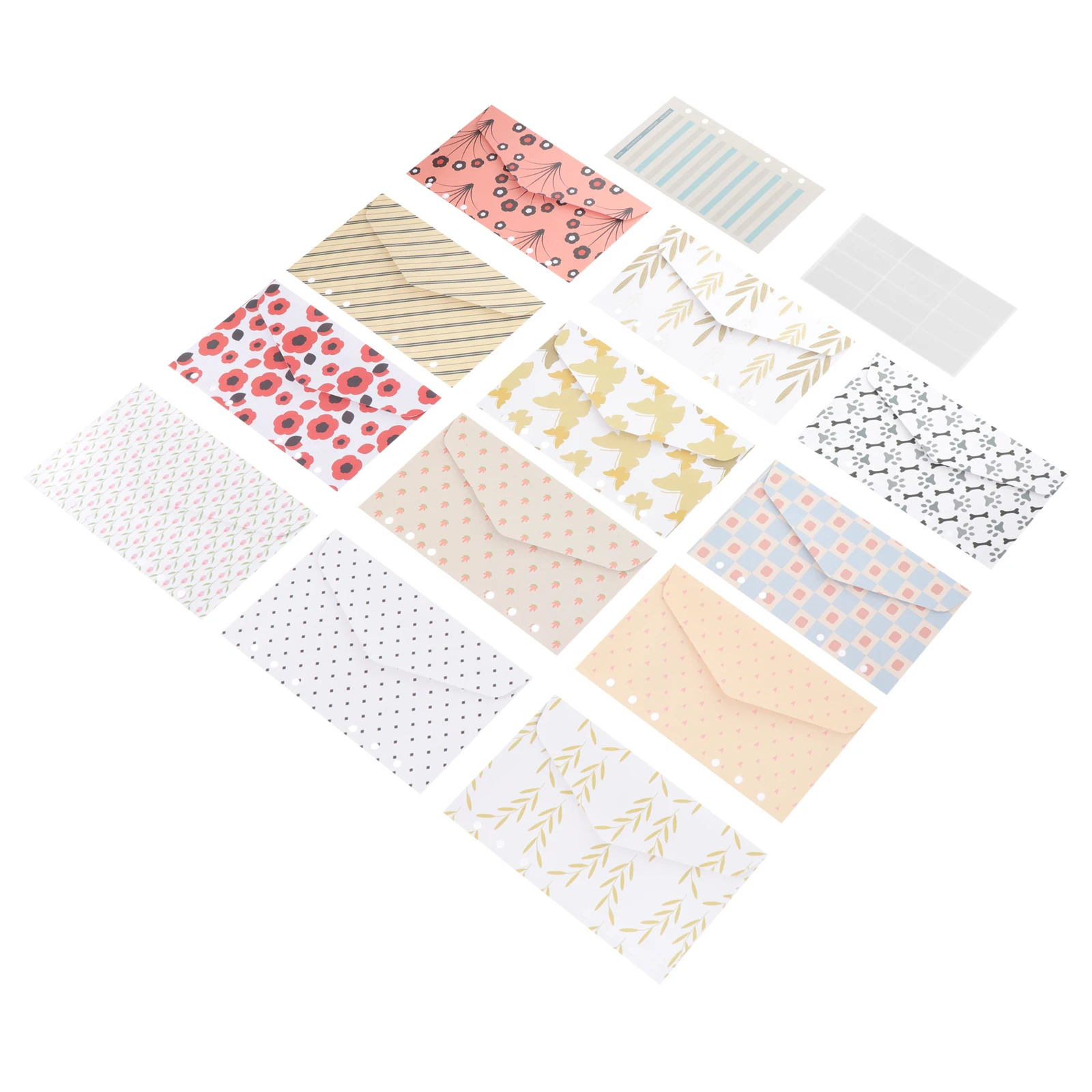 

1 Set Decorative Cash Envelopes Loose-Leaf Budget Tracking Sheets Expense Recording For Personal Finance Budget Diy Envelope