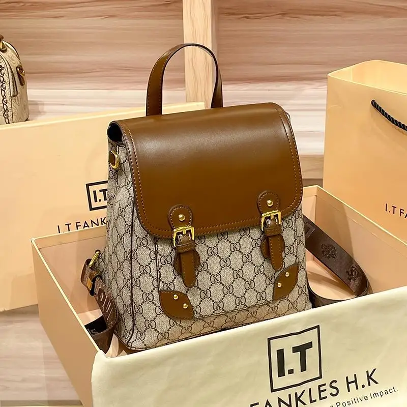 

Stylish Minimalist Crossbody Bag For Women Luxury Vintage Leather Tote Designer Elegant Handbag Chic Casual Letter Logo