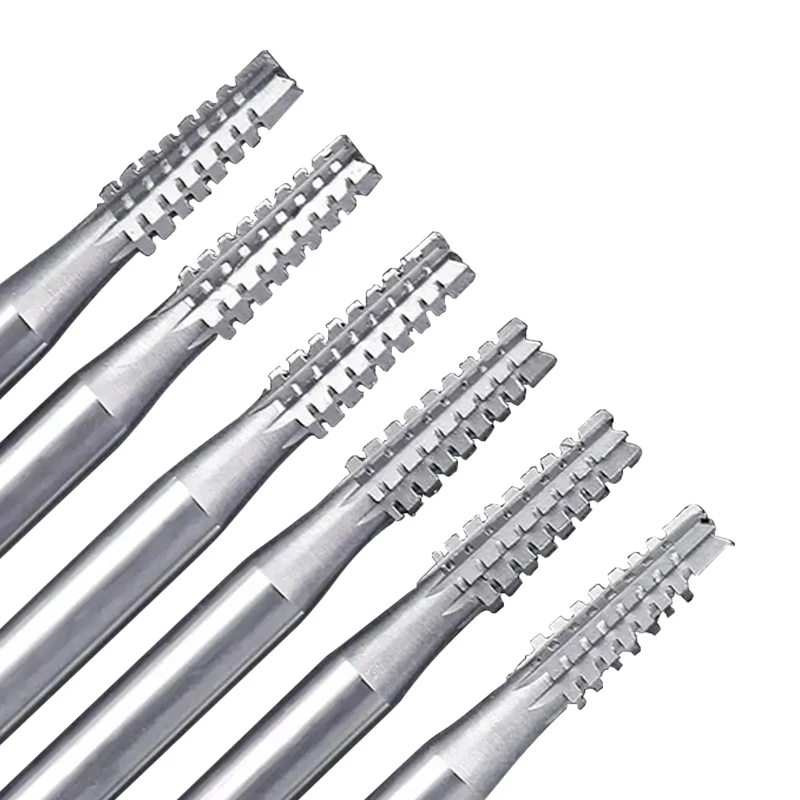 

38 Cylinder Cone Cross Cut Bur 6pcs/box Jewelry Grinding Shaping Drill Burrs Kit Rotary Ring File Steel Bur