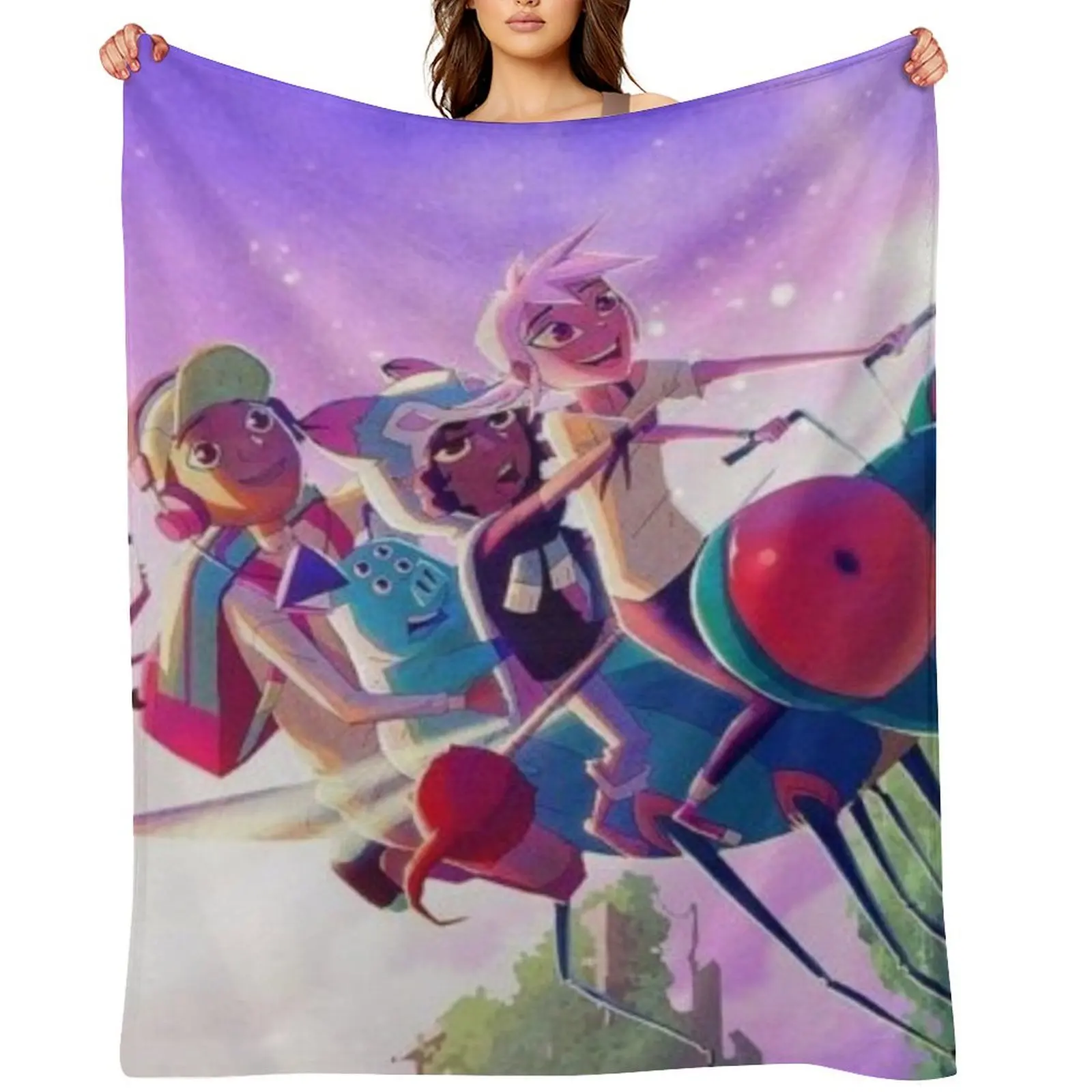 

Kipo and the age of the Wonderbeasts Throw Blanket warm for winter Luxury Brand Personalized Gift Custom Blankets