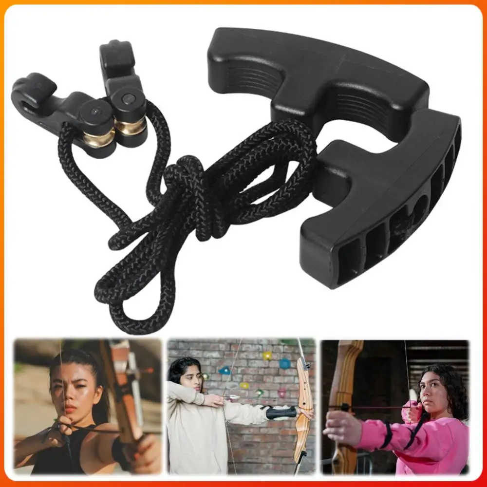 Crossbows Cocking Device Double Handle Strings Cocking Tool Ergonomic Handle Rope Cocking Device Heavy Duty Hunting Accessories