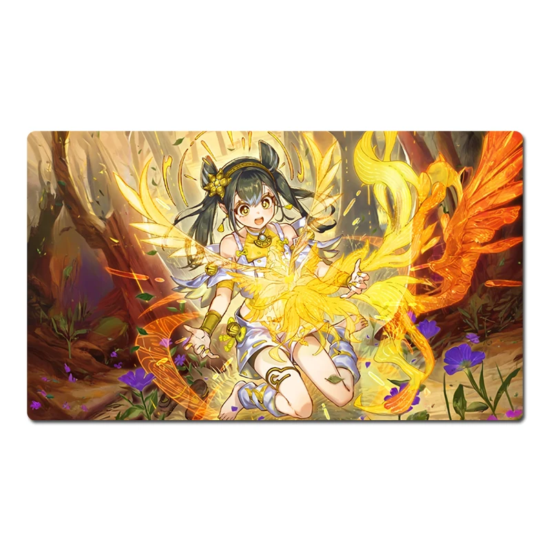 

YuGiOh Playmat Ohime The Manifested Mikanko Trading Card Game Mat TCG CCG Коврик для мыши Настольный игровой коврик Бесплатная сумка 60x35 см