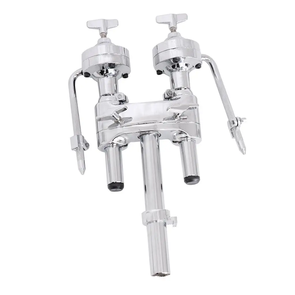 Metal Double Tom Holder Mount Stand for Drum Set Accessories