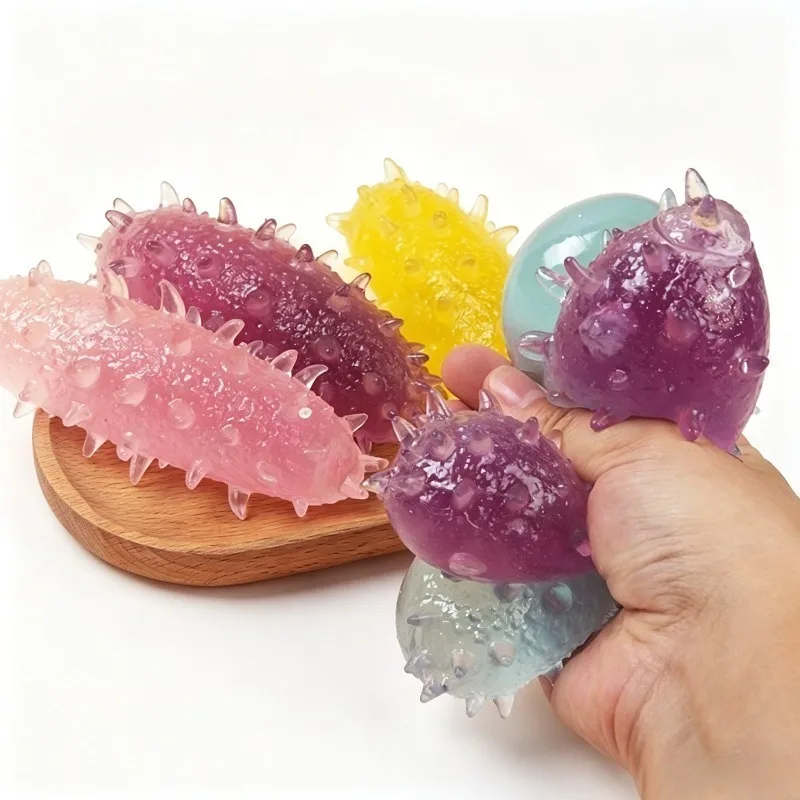 Quetschbares, dehnbares Seegurken-Fidget-Spielzeug, Trepang, langsam zurückfedernd, Angstlinderung, sensorisches Quetschspielzeug für Erwachsene, Geburtstagsgeschenke
