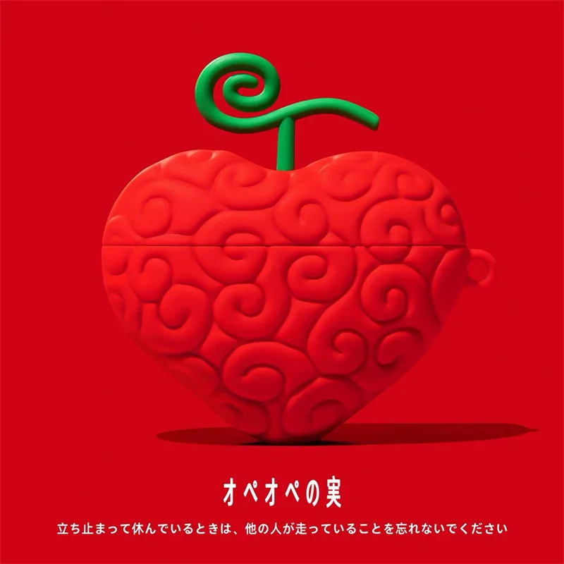 Red Solid Color Earphone Case For AirPods Pro 2 Pro 3 Soft Silicone Shockproof Headphone Cover Cute Red Earbuds Protective Shell view 2
