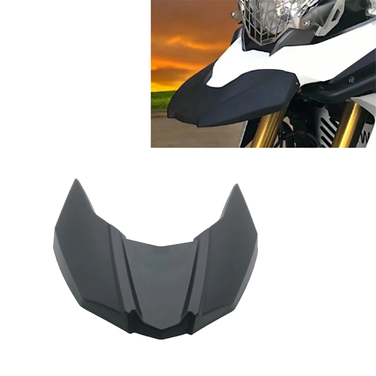 Motorcycle Beak Fairing Winglets Front Beak Extension Wheel Cover for G310GS 2017-2021