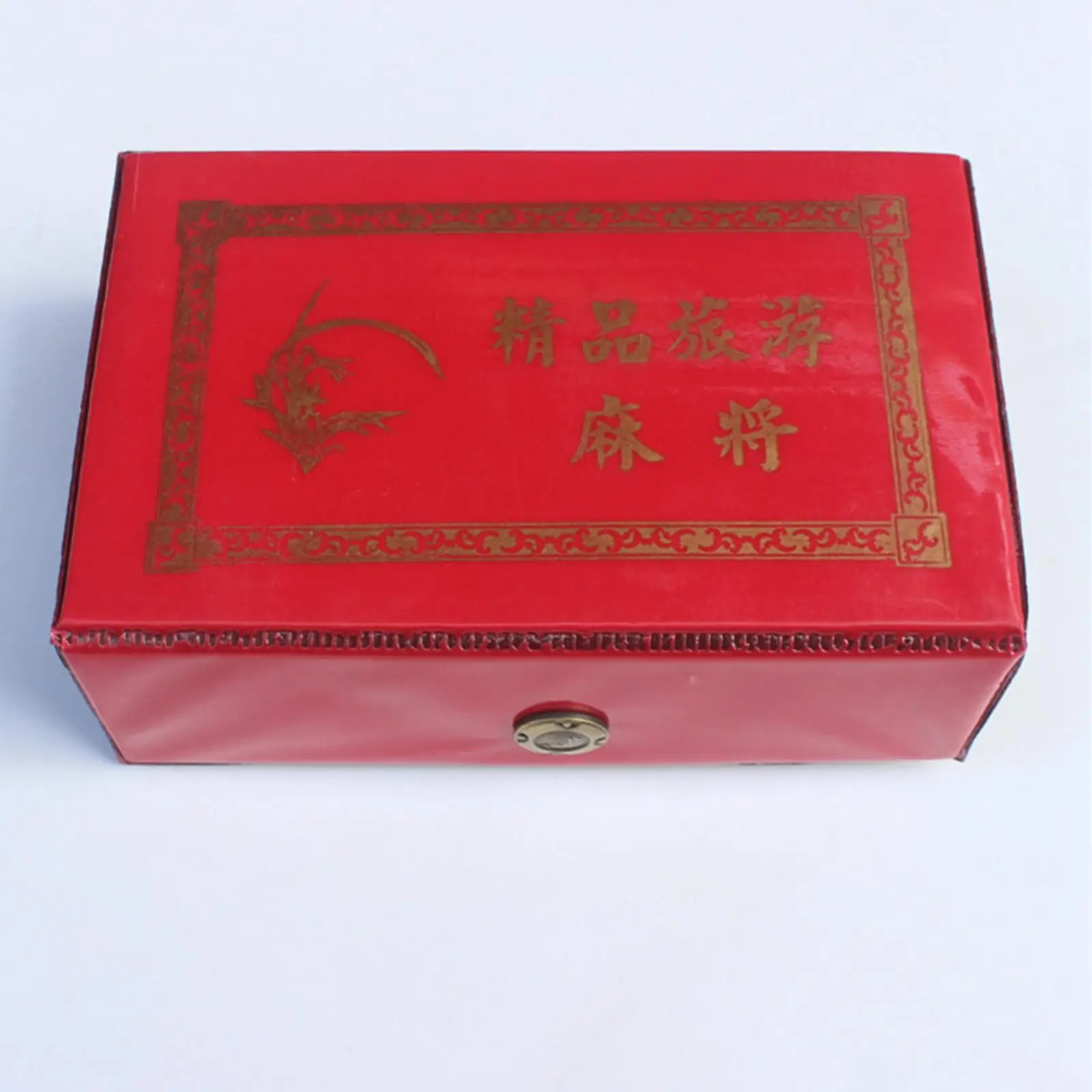 

144 Numbered Melamine Mahjong Tile Set Mini Board Game Chinese Game with Case for Home Party Travel