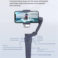 B18B F12 3-Axis Handheld Gimbal Smartphone Stabilizer Cellphone Selfie Stick For Phone Vlog Anti Shake Video Recording