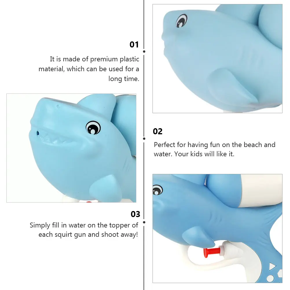 4 Pcs Animal Water Toy The Summer Toys Plastic Shooter Mini