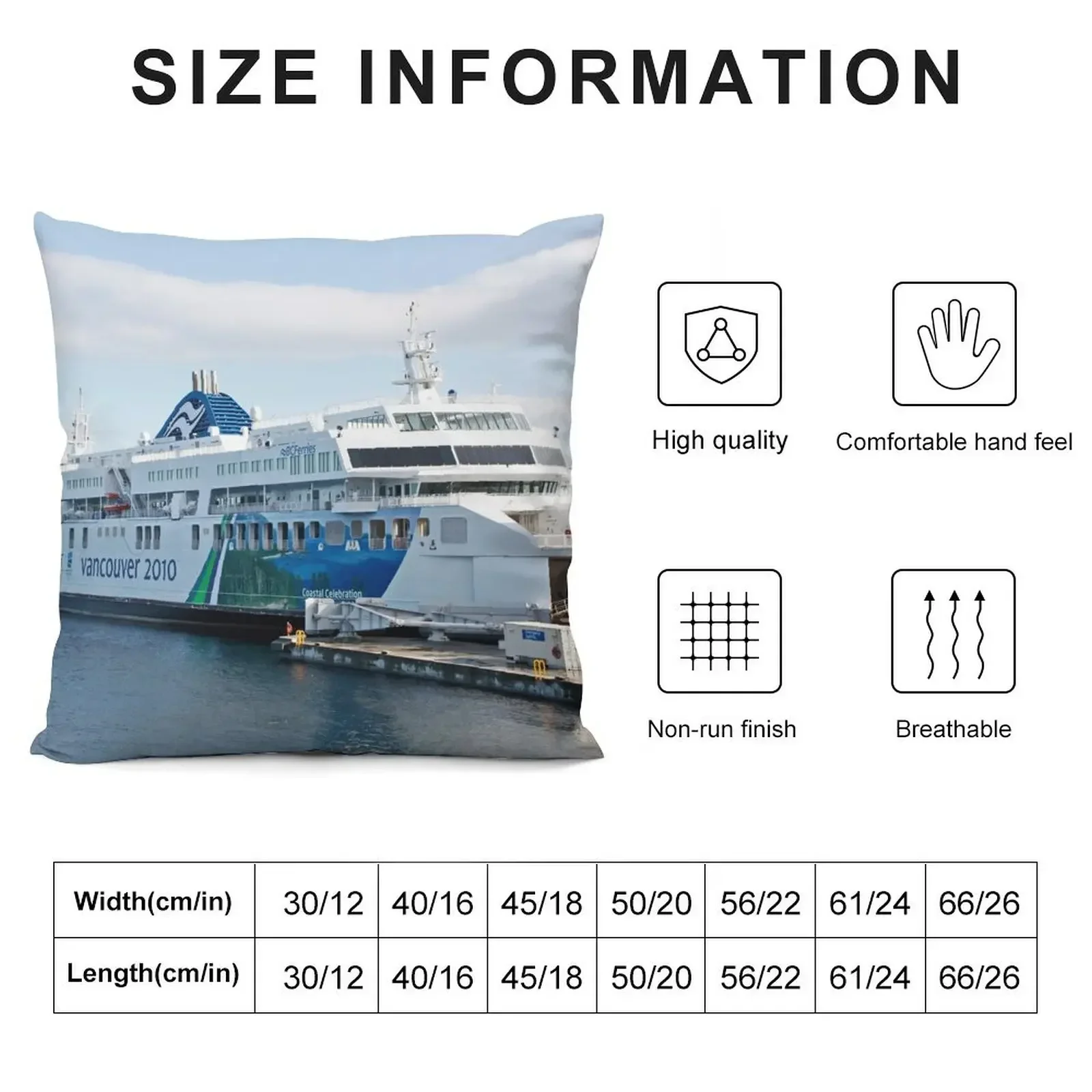 BC Ferries Victoria BC Throw Pillow autumn pillowcase Luxury Pillow Case Luxury Cushion Cover pillow