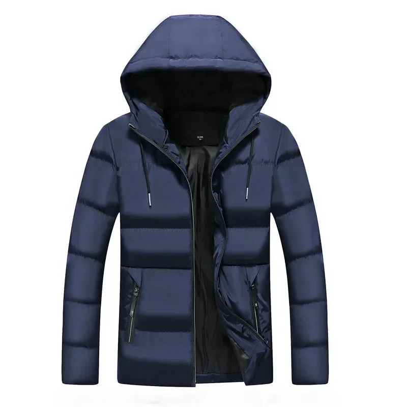 MRMT 2024 Brand Autumn and Winter Men's Jackets Solid Color Large Overcoat for Male Short Style Cotton Clothes Jacket