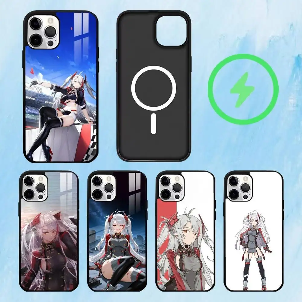 

A-Azur L-Lane Prinz Eugen Phone Case For iPhone17,16,15,14,13,12,11 Plus,Pro Max Magnetic For Magsafe Wireless Charging
