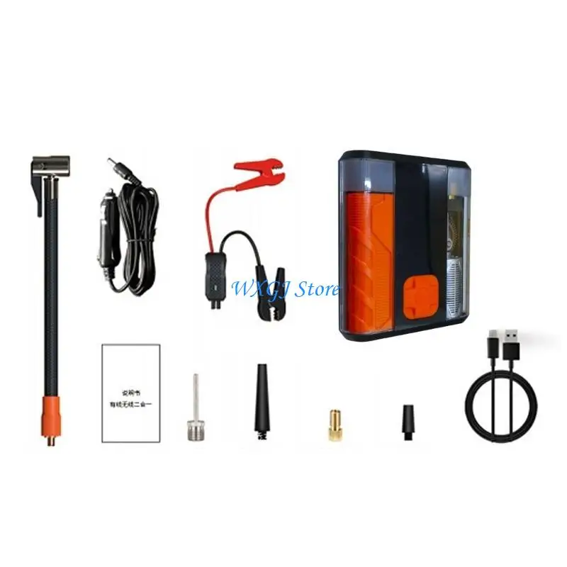 

37JE Electric Portable Compressor Tire Inflator Rechargeable Air Pumps for Car Bike