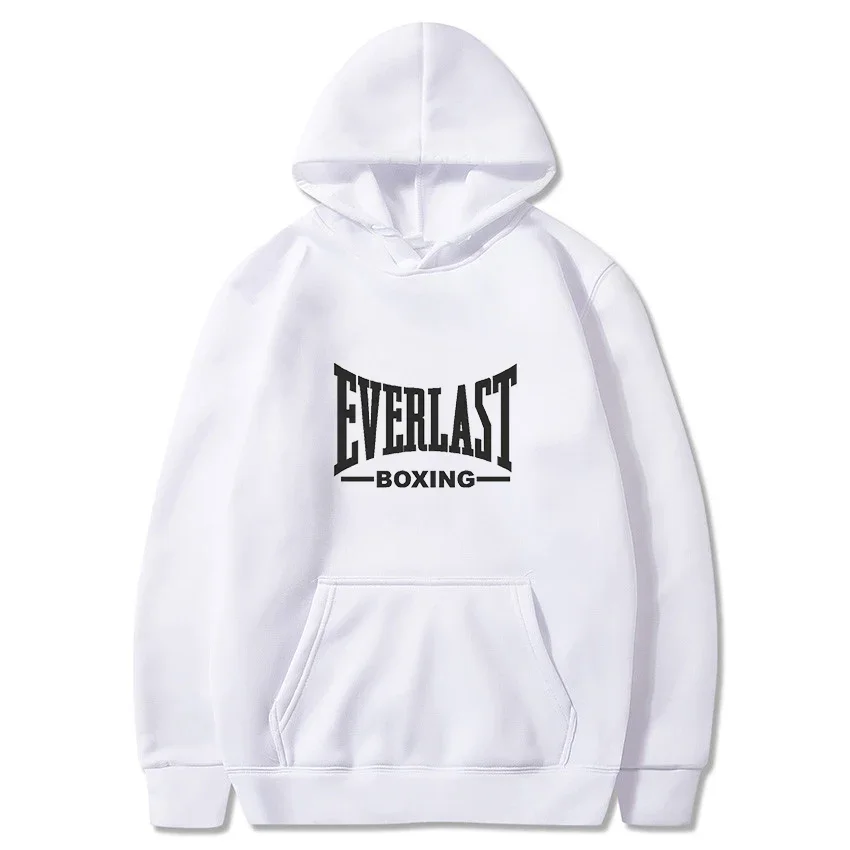 2025 nova ropa deportiva para hombres superventas ropa de calle tendencia Harajuku informal patrón de fuente Everlast Sudadera