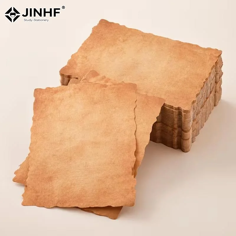 20 Pcs Retro Vintage Writing Paper Letter Papers Old Europe Style Romantic Brown Papers Scrapbooking Collection Papers