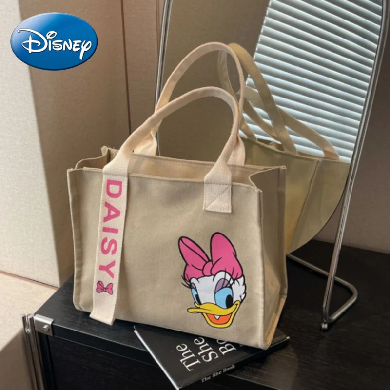 Disney Minnie Japanese Cartoon College Student Commuting Canvas Bag Women\'s Versatile Mother and Baby Mommy Shoulder Bag