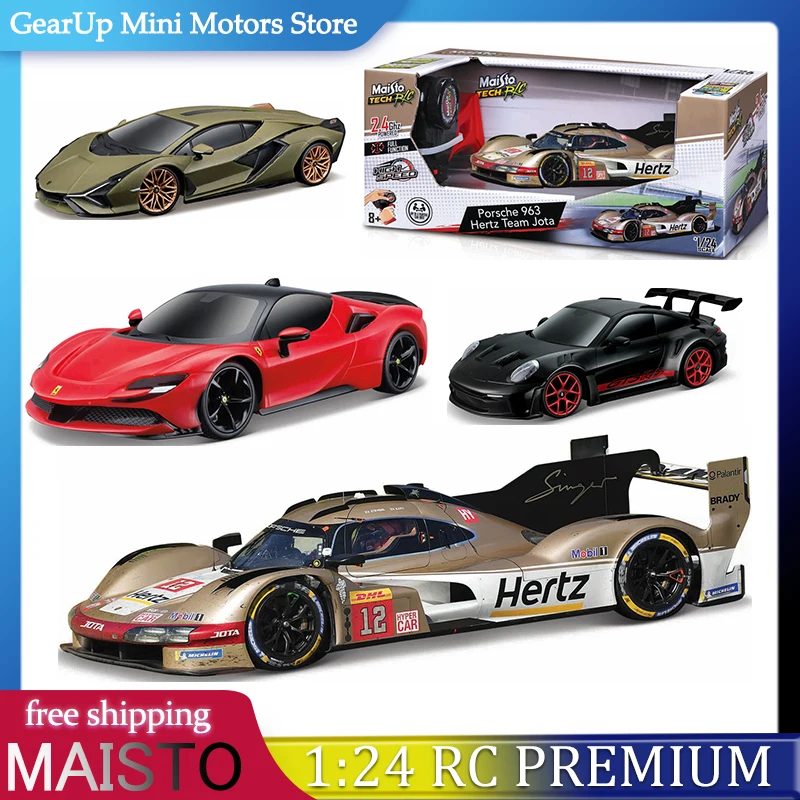 

Коллекция автомобилей с дистанционным управлением Maisto 1:24 RC Premium — Audi Lamborghini Porsche Ferrari 2,4 ГГц, литая под давлением модель из сплава, игрушка-автомобиль с радиоуправлением