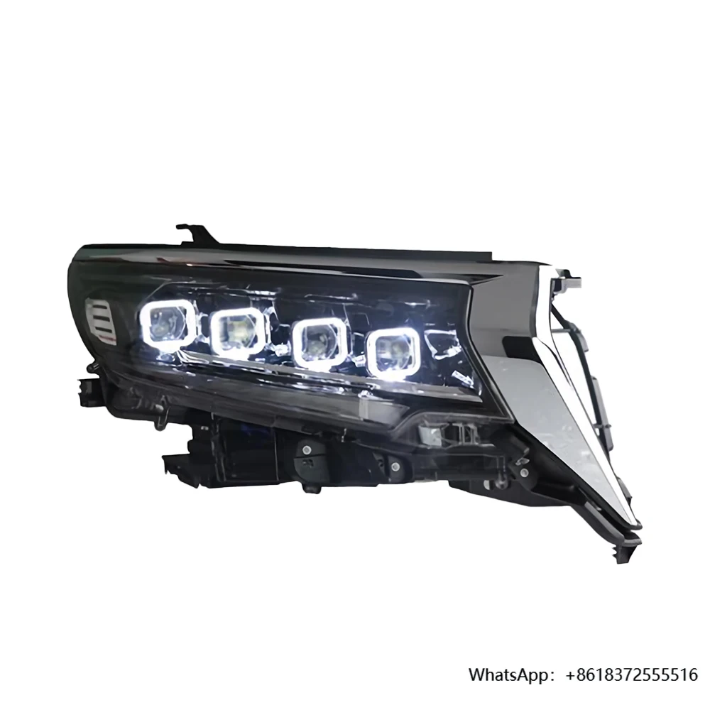 

D2018-2023 For Toyota Prado LED Auto Headlight Assembly Bugatti Design Projector 4 Lens Dynamic Light New Accessories For Car Fr