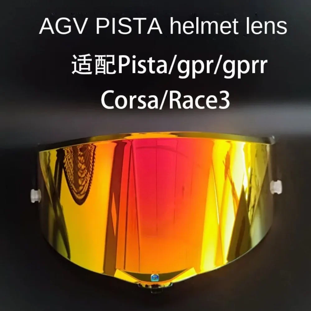 AGV-casco de Pista de un solo clavo, lentes universales de día y noche, adecuado para GPRR Race3 Corsa, lentes galvanizadas, viseras