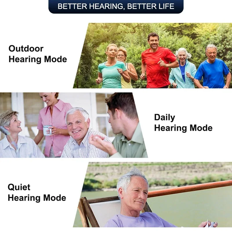 Invisible Hearing Aid CIC Hearing Aids Sound Amplifier Mini Wireless Portable Hearing Device For Deafness Adjustable audifonos