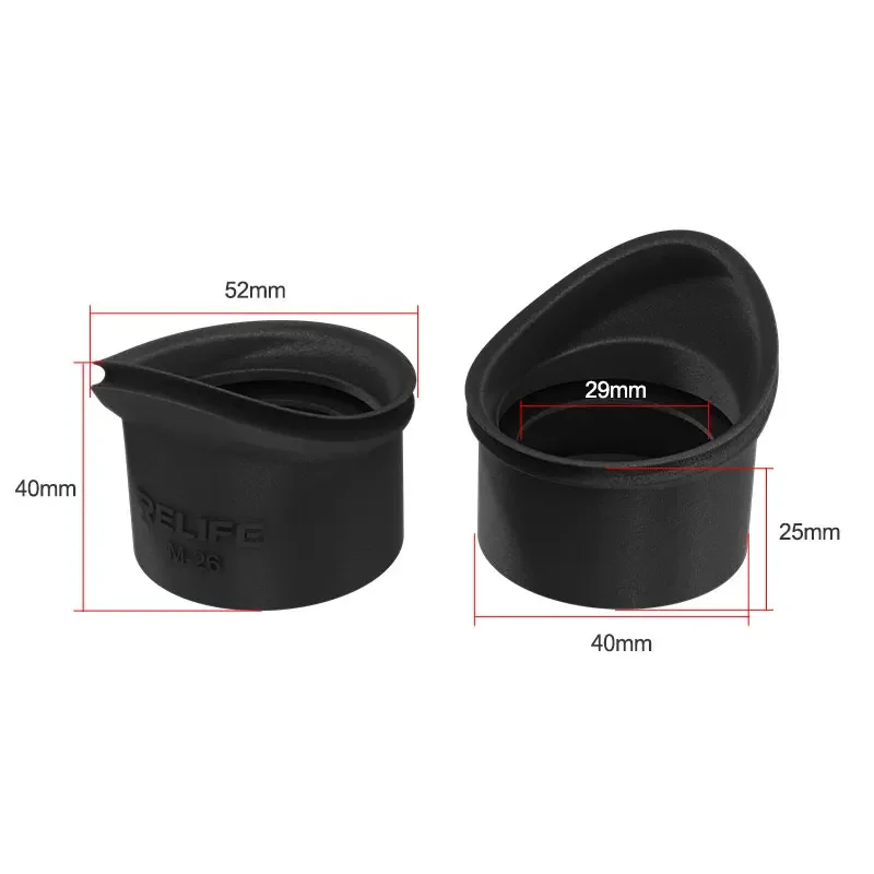 Imagem -05 - Relife M26 Microscópio 3d Óculos de Proteção Proteção Ocular de Borracha Protetores Silicone Eyecup para a Maioria dos Microscópios Estéreo Forte Efeito Sombreamento