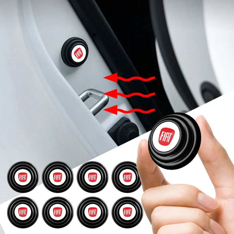 1/2/4pcs Car Door Anti Shock Absorber Spacer Protector Stickers For Fiat JUNTO abarth 500 stilo ducato palio bravo doblo Egea