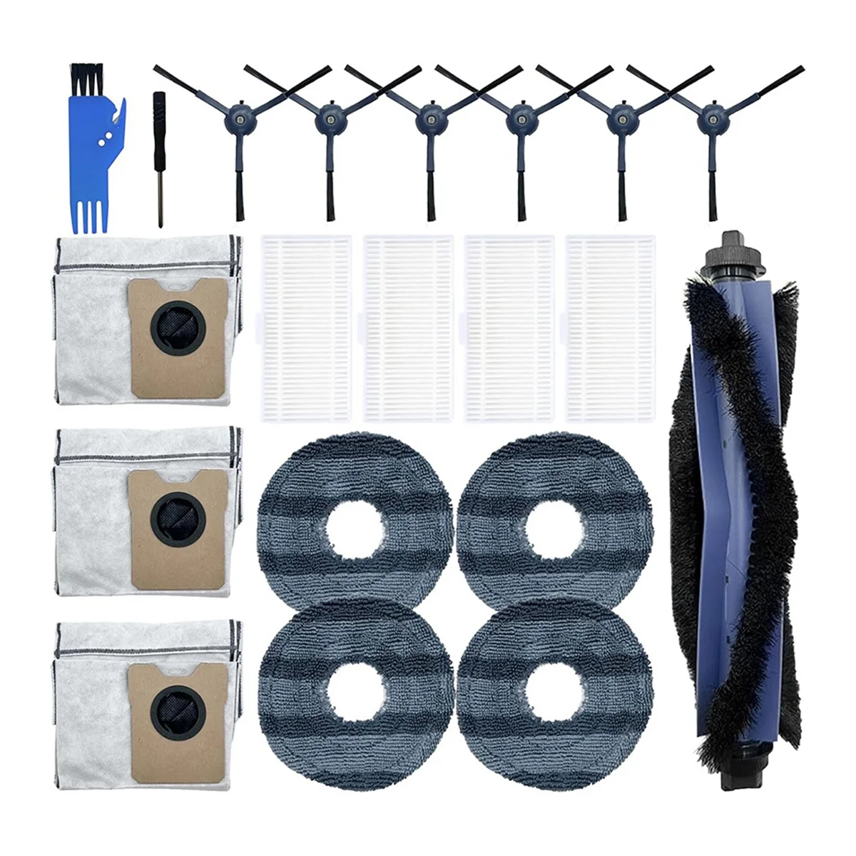 FZFZ For PVCR 6001 IQ Home Aqua Sweeping Robot Accessories Cleaner Parts Replacement Main Side Brush Mop Filter