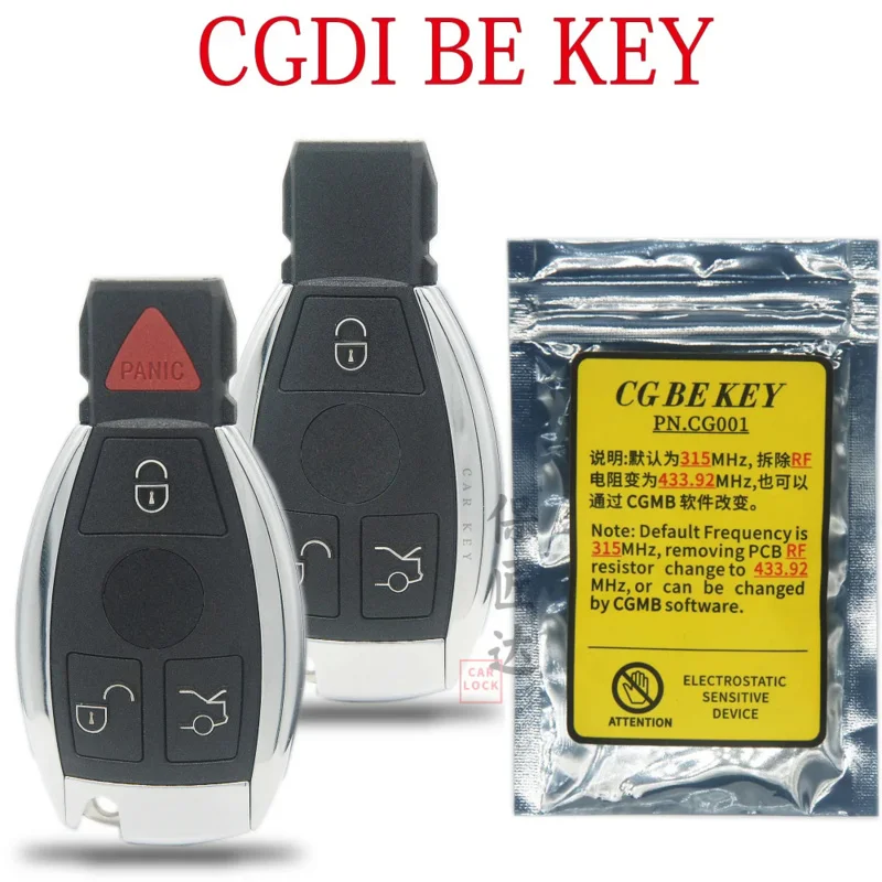 Baojiangda car key fit for original CG cgdi MB be key 315MHz/433MHz cgdi MB with smart remote key 3/4 button