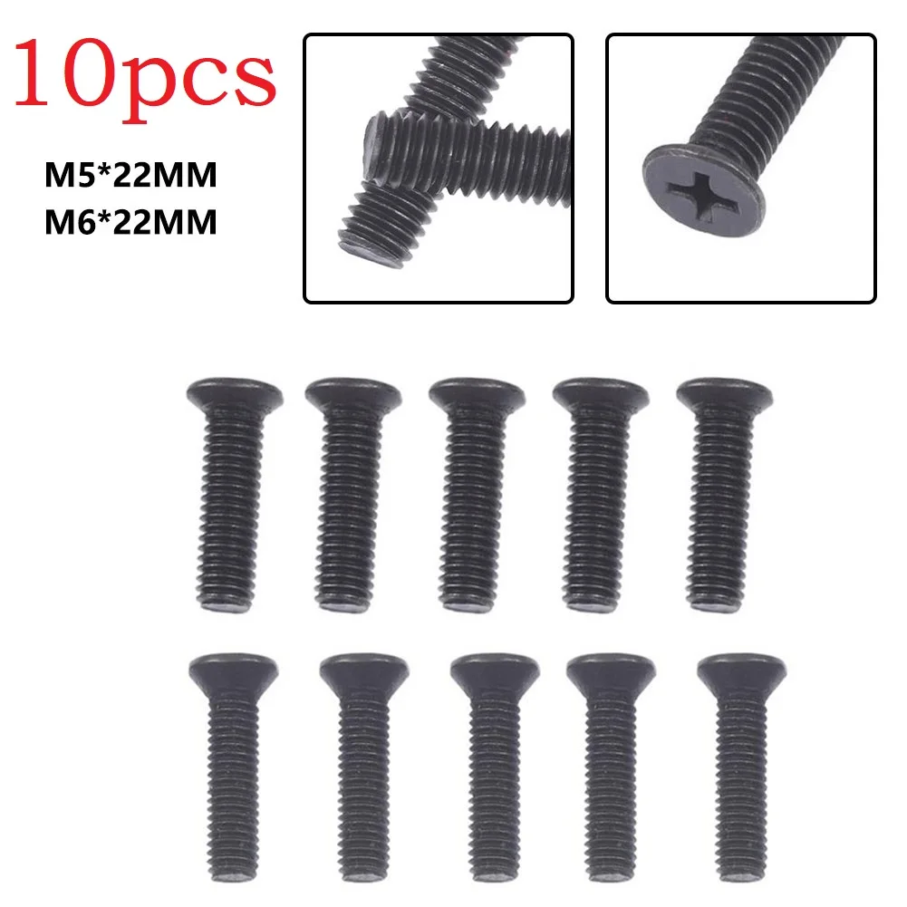 

10pcs Drill Chuck Shank Adapter Screw M5*22mm/M6*22mm Hand Electric Drill Fixing Screw For UNF Left Hand Thread Hand Tool Part