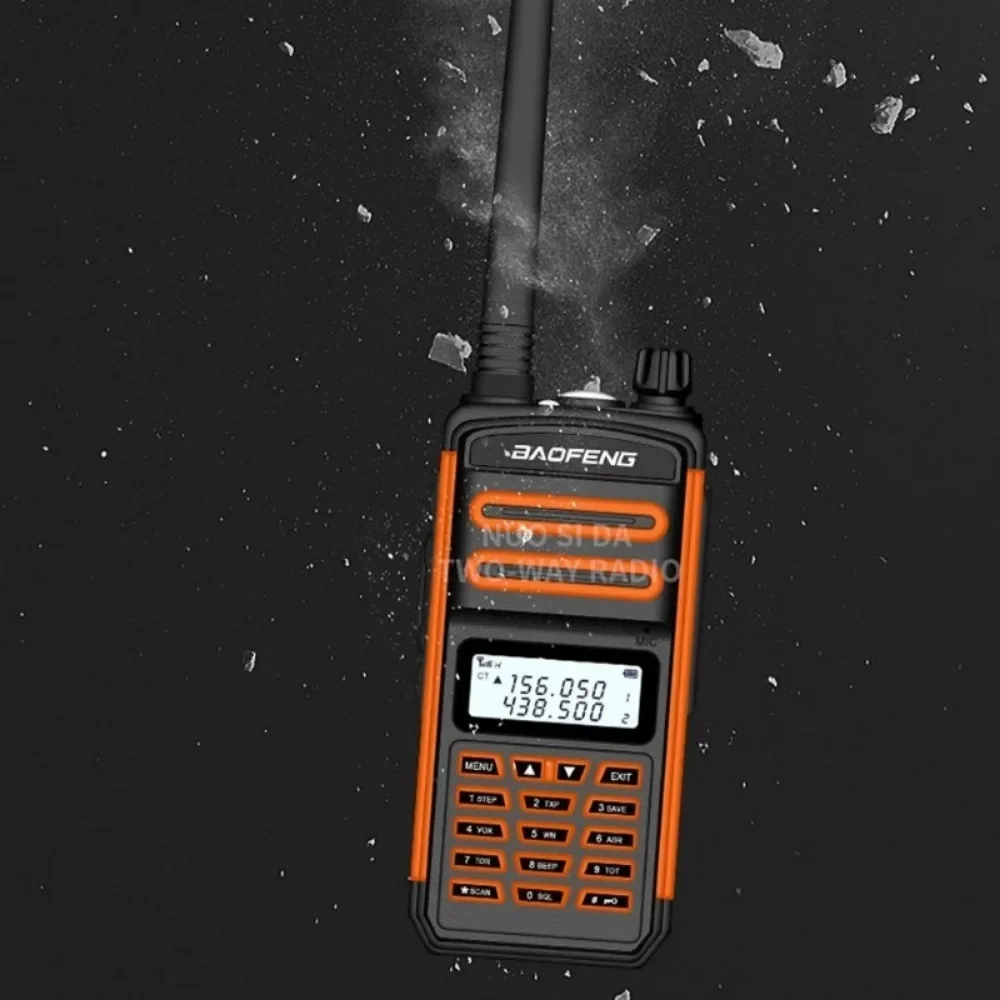 BaoFeng-walkie-talkie portátil de largo alcance, Radio bidireccional de largo alcance, 50 KM, VHF, UHF, resistente al agua ip67, S5 Plus