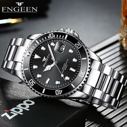 BINBOND Top Brand Luxury Fashion Diver Watch Men 30M Waterproof Date Clock Sport Watches Men Quartz Wristwatch Relogio Masculino
