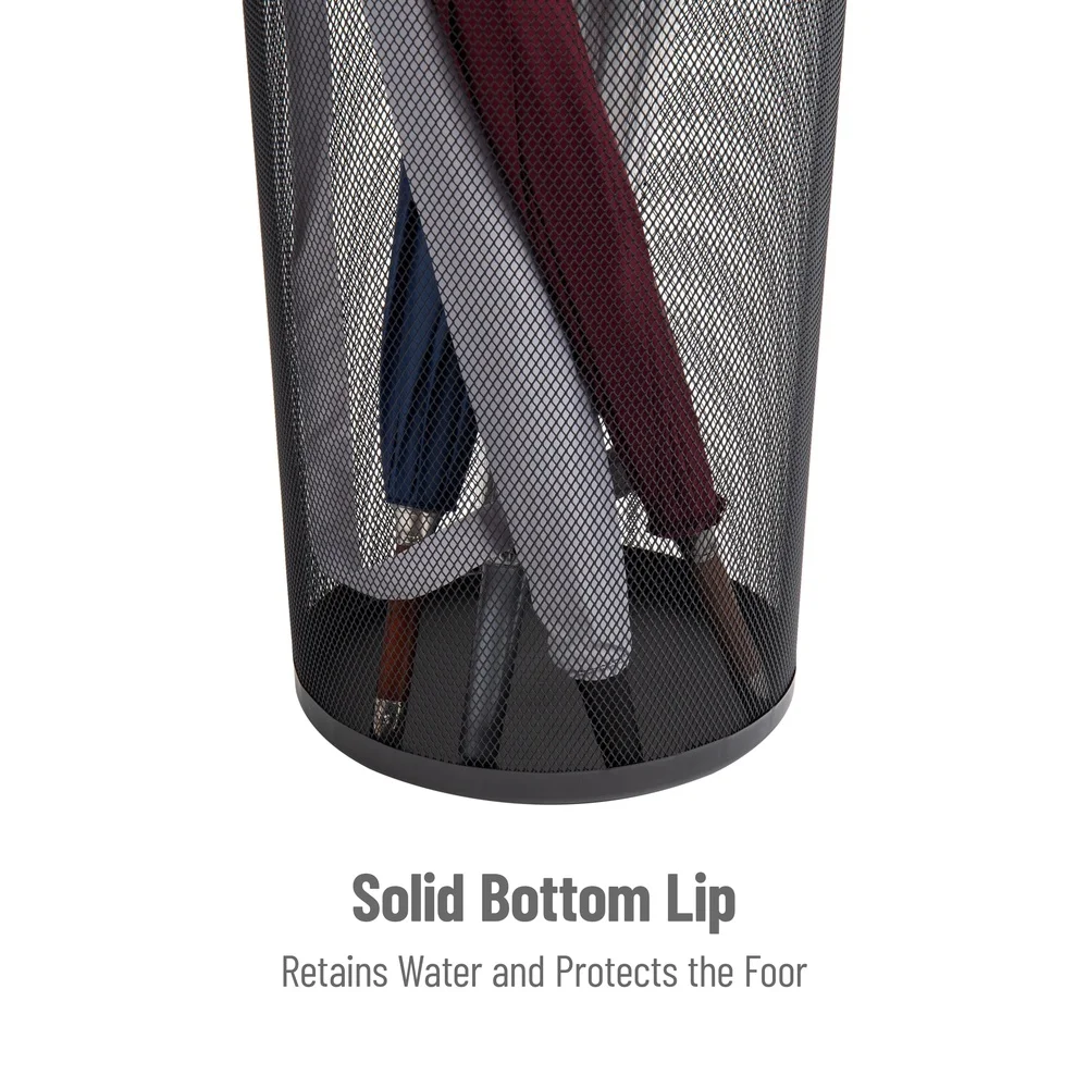 Multifunctional Metal Mesh Umbrella Stand Organizer Quick-Drying Storage Solution Umbrellas Canes Walking Sticks Wrapping Paper