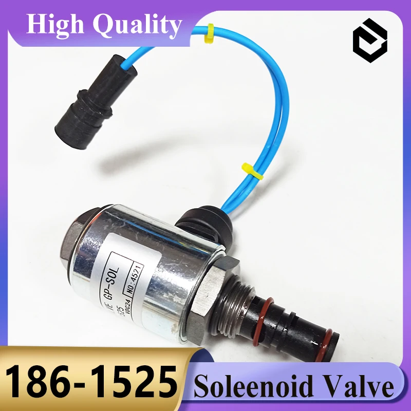 186-1525 Hydraulic Pump Solonid Valve 1861525 for Caterpillar CAT 120H 12H 135H 140H 143H 160H Motor Grad Parts