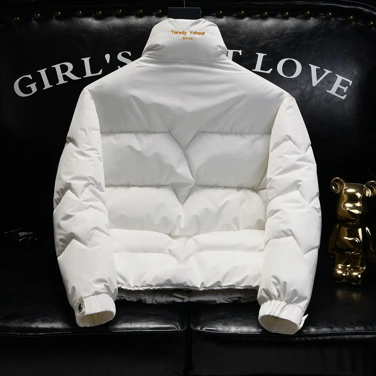 

Мужская зимняя новая пуховая хлопковая куртка, мужская модная брендовая короткая теплая и холодная зимняя одежда