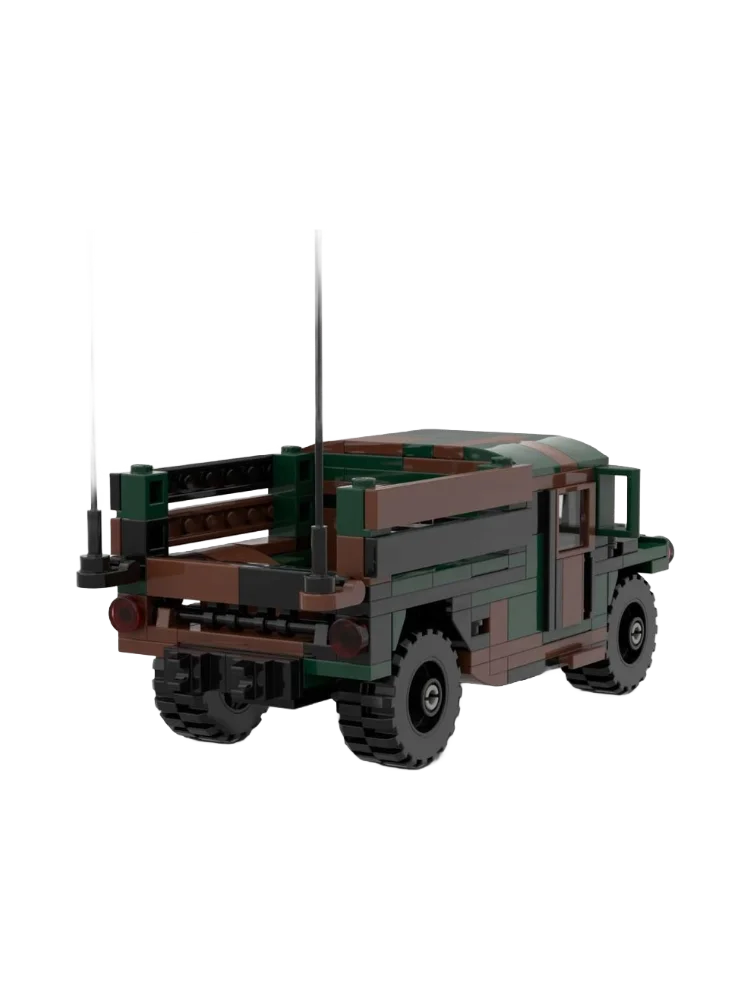 مجموعة اللبنات التمويه همفي نموذج سيارة شاحنة عسكرية MOC-238249 الطوب هدية عيد الميلاد