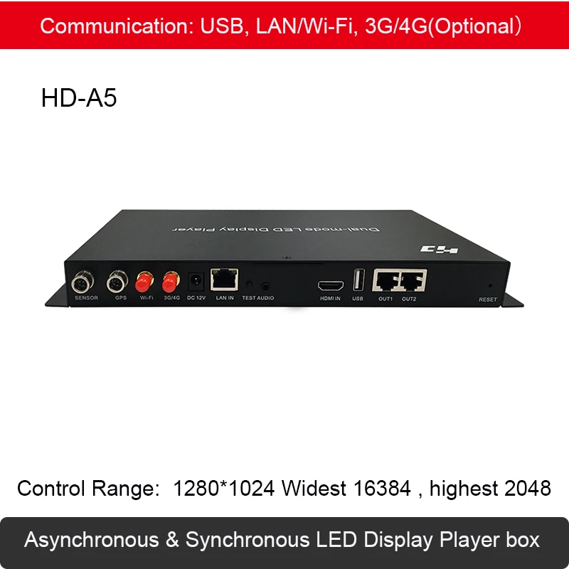 HD-A4/A5/A6 Dual-mode LED Display Player  Asynchronous & Synchronous sending box