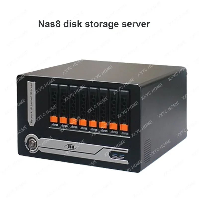 

Nas8-Disk Storage Server Half-Height PCIE Card Slot ATX Mainboard ATX Power Hot-Swappable Chassis USB3.0