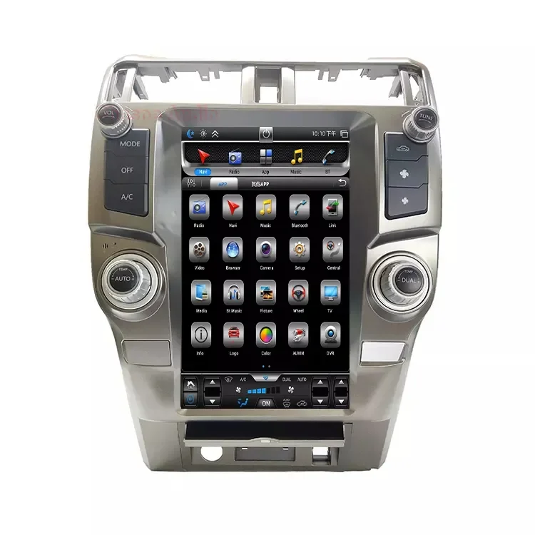 Vertical Touch Screen 13.6 Inch Android Car Dvd Video Gps Radio Monitor Multimedia Player For Toyota 4 Runner 2009-2019