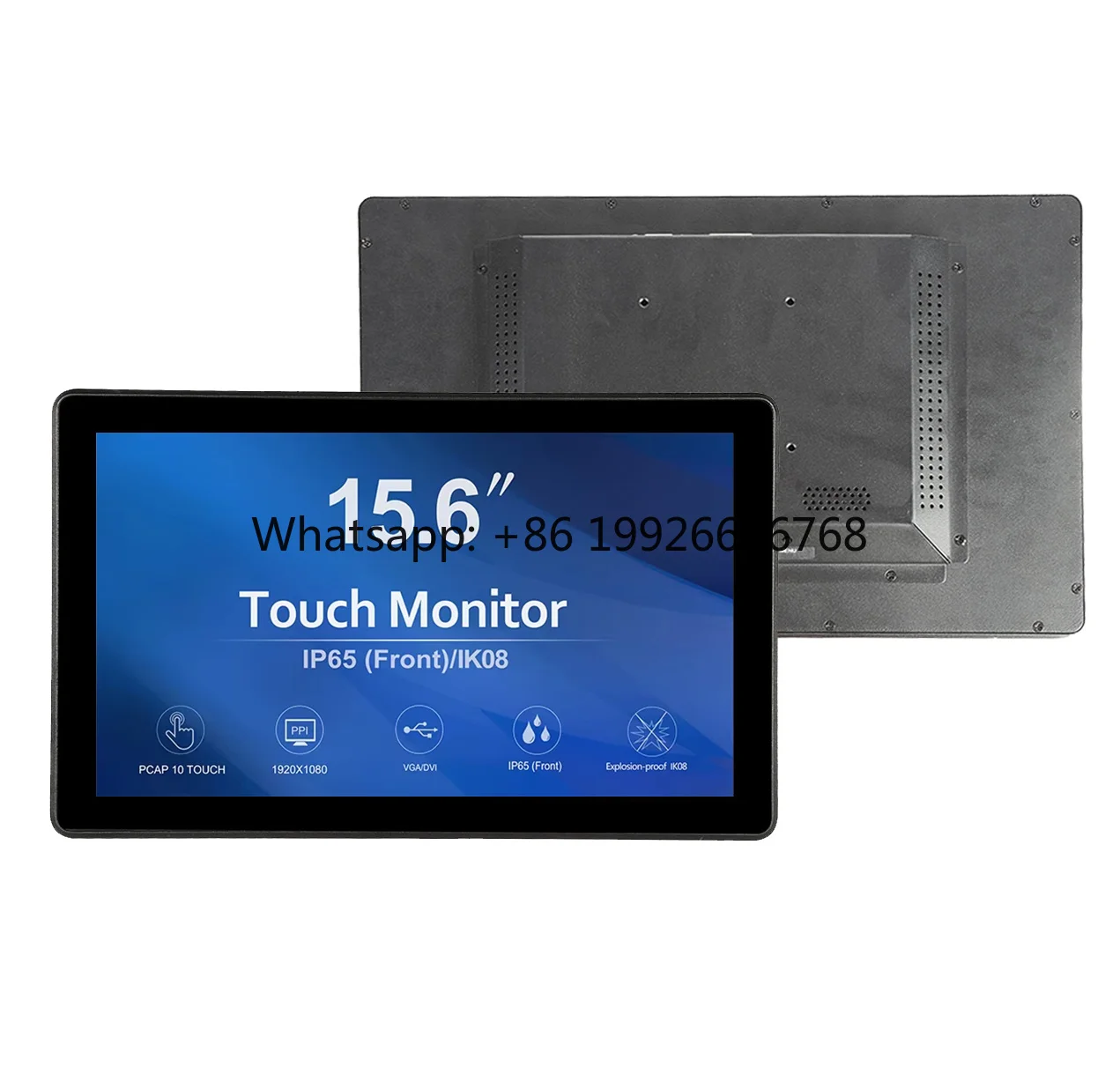 Bestview 15.6 Inch LCD Capacitive Touch Screen Monitor Industrial Touch Display for USB Serial & DVI Interface New Product