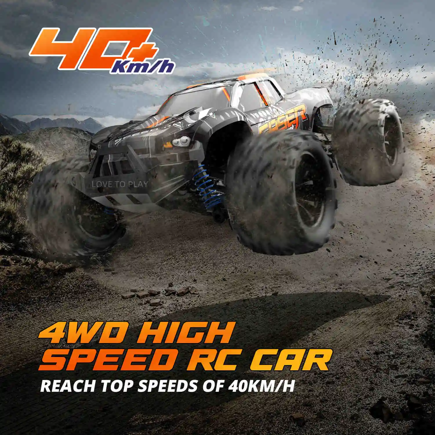 RC Cars 2.4G Carbon Brush Double Motor Electric 4WD High Speed Truck 1:14 Scale Waterproof 4CH Offroad Drift Racing SUV Wltoys