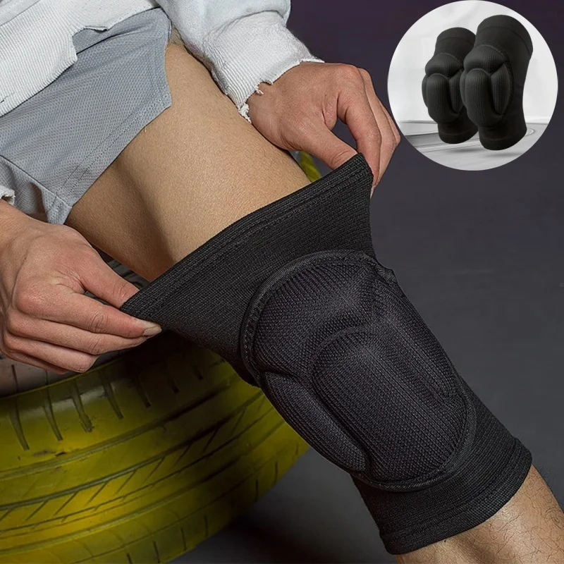 1 Pair Sports Thicken Sponge Brace Knee Guards Volleyball Extreme Sport For Dancing Anti Collision Elastic Knee Protector