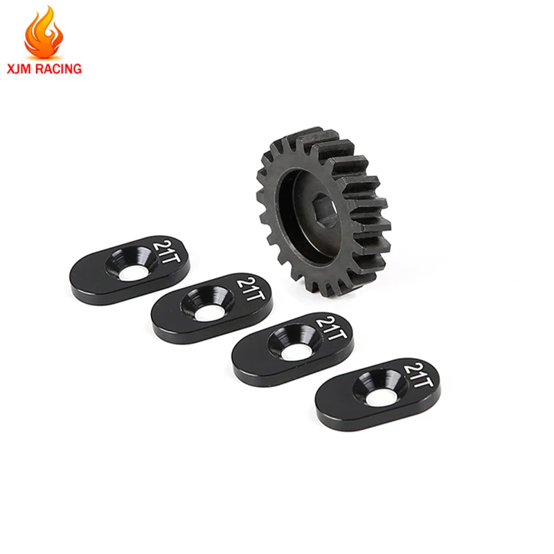 Metal Medium-difference High-speed Helical Small Teeth Gear 21T for 1/5 Losi 5ive-t Rofun Rovan LT Kingmotor X2 Rc Car Parts