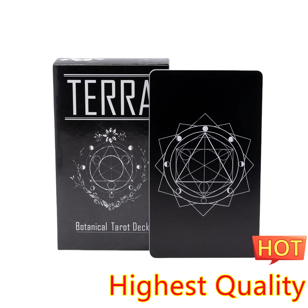 12X7cm Blakc Terra Tarot Deck Essence Decks Card Game Amazing Tarot Cards Oracle Card