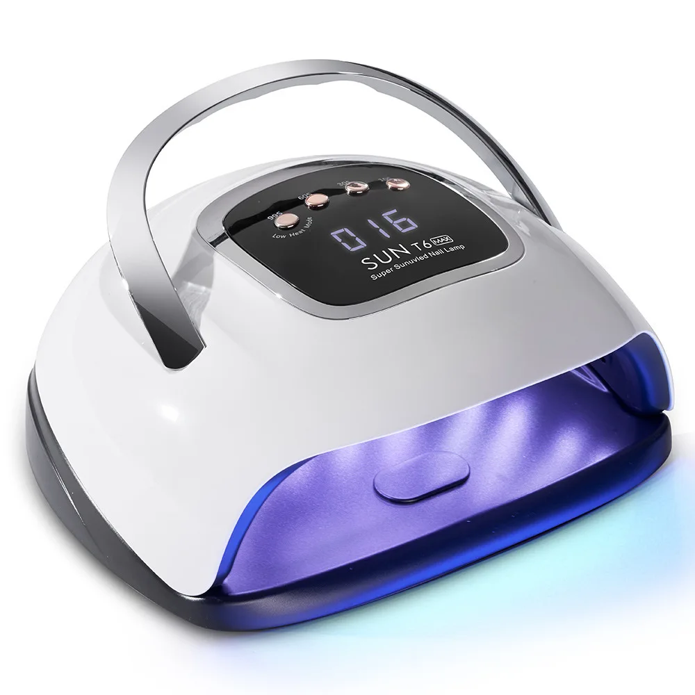 SUN T6 MAX 220W 57leds Double Hands portable Nail Dryer Lamps Fast Drying Nail gel Polish Cure UV LED Nail Lamp