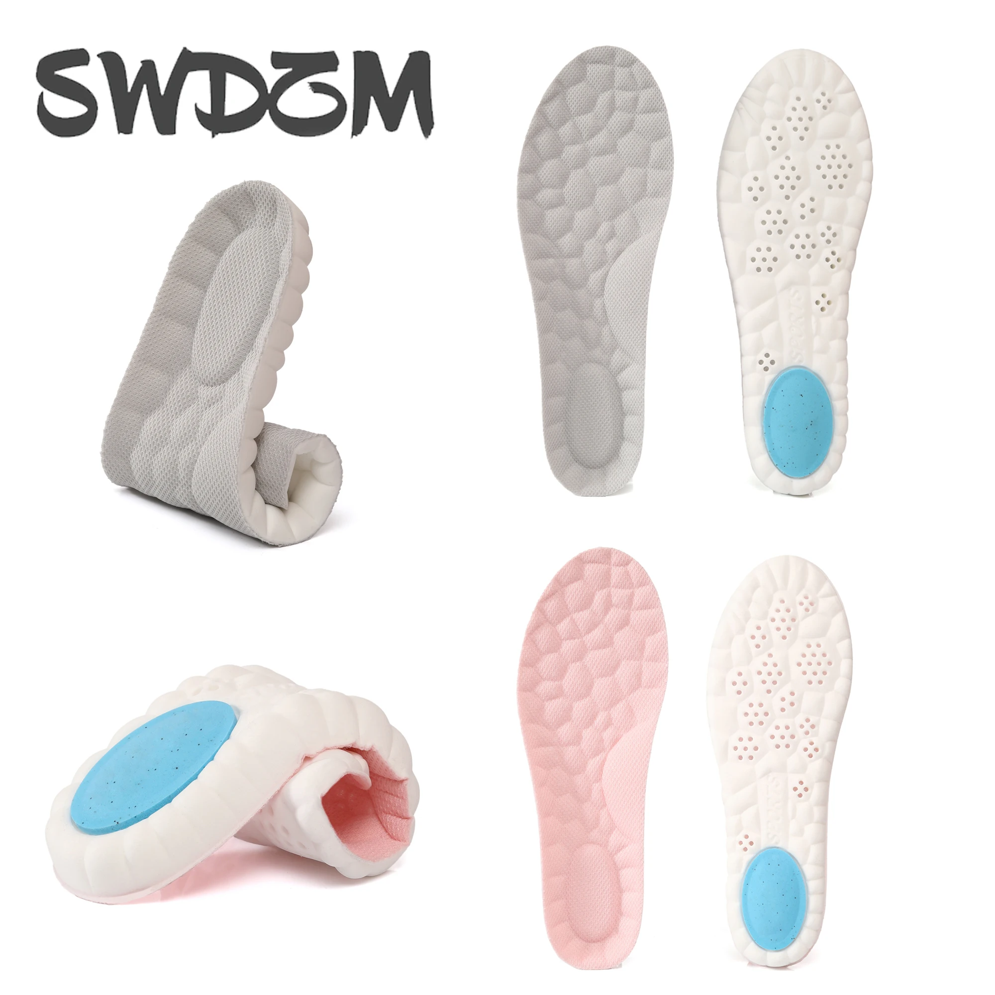 

Sports Insoles for Shoes Soft Deodorant Breathable Shock Absorbant Cushion Running Insole For Feet Men Women Arch Support Insole