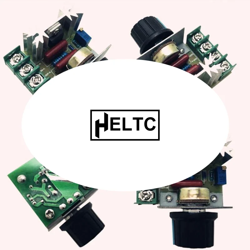 1Pcs AC 220V 2000W SCR Voltage Regulator Dimming Motor Speed Controller Thermostat Electronic Module